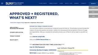 Approved + Registered, What's Next? | SUNY Polytechnic Institute