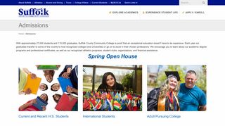 Admissions - Suffolk County Community College