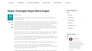 Heffron | Super Concepts buys More Super