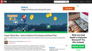 Super Mario Run - How to Restore Purchases and Save Files | Tips ...