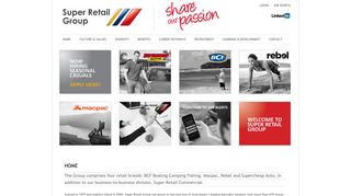 Super Retail Group Careers Homepage