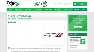 Super Retail Group Edge Personnel human resource management ...