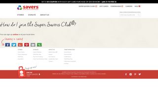 How do I join the Super Savers Club®? | Savers
