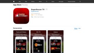 SuperSoccer TV on the App Store - iTunes - Apple