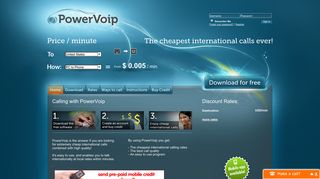 PowerVoip | The place for the cheapest international calls