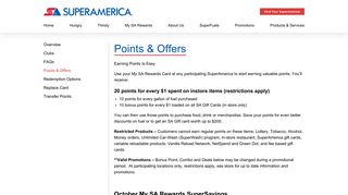 Points & Offers - SuperAmerica
