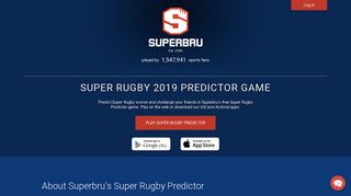 Superbru - Vodacom Super Rugby 2019 tipping & prediction game