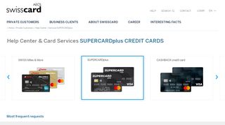 SUPERCARDplus: Help Center & Card Service - Swisscard