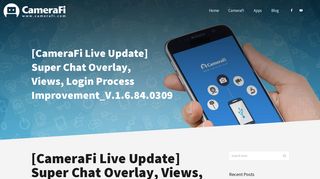 [CameraFi Live Update] Super Chat Overlay, Views, Login Process ...