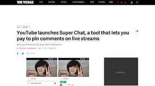 YouTube launches Super Chat, a tool that lets you pay to pin ...