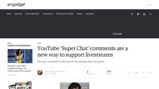 YouTube 'Super Chat' comments are a new way to support livestreams