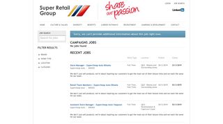 Super Retail Group - Jobs - PageUp