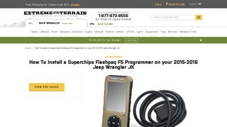 How To Install a Superchips Flashpaq F5 Programmer on your 2015 ...