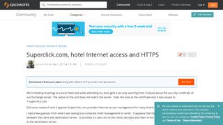 Superclick.com, hotel Internet access and HTTPS - IT Security ...