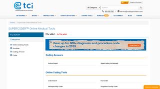 CPT, ICD-10, HCPCS Codes & Modifiers - Medical Coding Tools | TCI