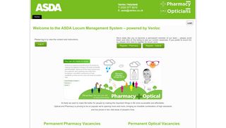 the ASDA Locum Management System - Venloc