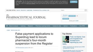 False payment applications to Superdrug lead to locum pharmacist's ...