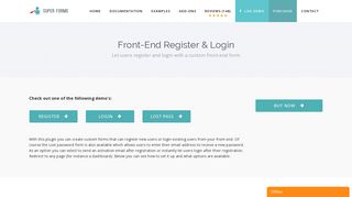 Front-end Register & Login – Super Forms - F4d