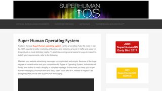 Super Human Operating System | SuperHumanOS.org