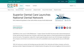Superior Dental Care Launches National Dental Network - PR Newswire
