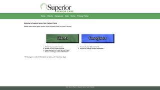 Superior Senior Care - Payment Portal