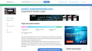 Access studio7.superlativestudio.com. Superlative Studio Login