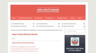 Super Points Network Review - Extra Cash & Rewards