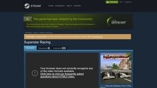 Steam Greenlight :: Superstar Racing
