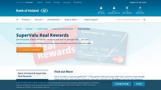 Supervalu Real Rewards - Bank of Ireland