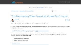 Troubleshooting When Overstock Orders Don't Import – Solid Commerce