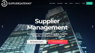 SupplierGATEWAY: Supplier Data Management System