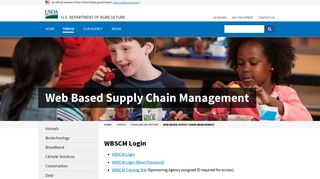 Web Based Supply Chain Management | USDA