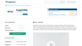 SupplyWin Reviews and Pricing - 2019 - Capterra