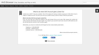 What to do when AirG Account gets Locked Out | AirG Browser