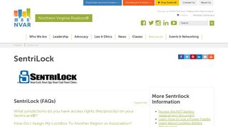 SentriLock - NVAR.com