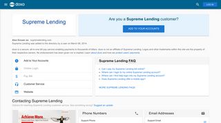 Supreme Lending: Login, Bill Pay, Customer Service and Care Sign-In