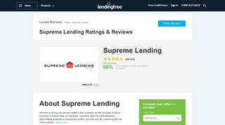 Supreme Lending - Mortgage Company Reviews - LendingTree