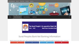 Surat Peoples Bank Net Banking information and login guidelines.