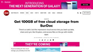 Get 100GB of free cloud storage from SurDoc - CNET