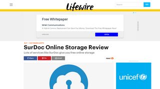SurDoc Online Storage Review - Lifewire