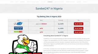 Surebet247 in Nigeria - Mobile and Computer Version - Betting Site
