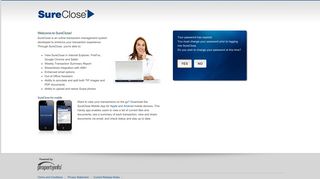 Welcome to SureClose! - SureClose® Online Transaction Management