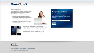 Forgot Login - SureClose® Online Transaction Management