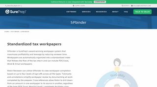 Automated Pro Tax Workpaper Software - SPbinder | SurePrep