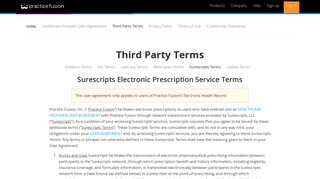 Surescripts E-Prescribing User Agreement | Practice Fusion
