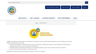 Virtual Seminars - National Association of Surety Bond Producers