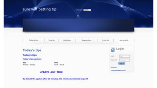 Today's tips | www.tipnaistotu.com - sure win betting tip, free tips