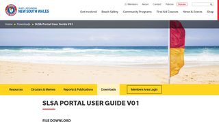 SLSA Portal User Guide V01 | Surf Life Saving NSW