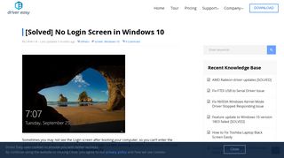 [Solved] No Login Screen in Windows 10 - Driver Easy