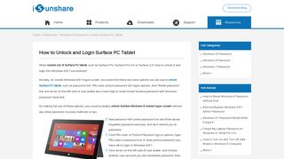 How to Unlock and Login Surface PC Tablet - iSunshare